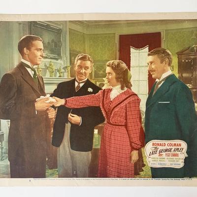 The Late George Apley original 1946 vintage lobby card