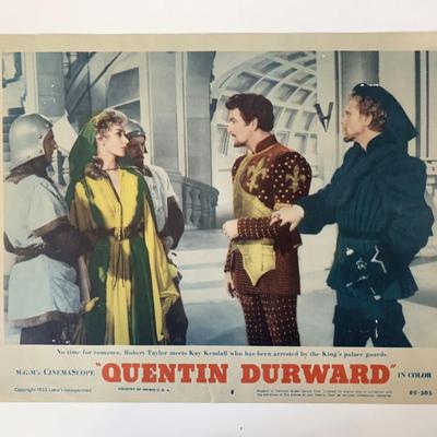 Quentin Durward original 1955 vintage lobby card