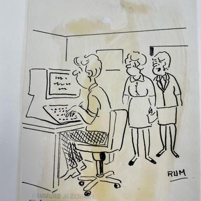 Frank Brummer Original Cartoon