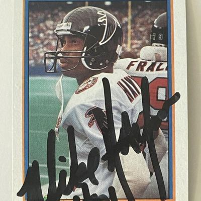 Atlanta Falcons Michael Haynes 1991 Topps #17 signed trading card 