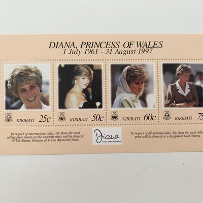 Kiribati Diana Princess of Wales commemorative stamp set