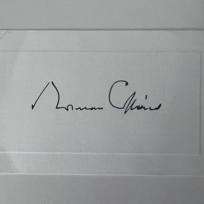 Norman Collins original signature 