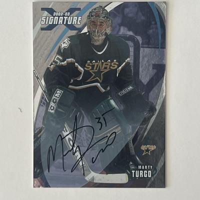 Dallas Stars Marty Turco 2002-03 Signature Series #165 signed trading card