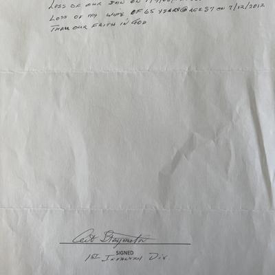 signed note