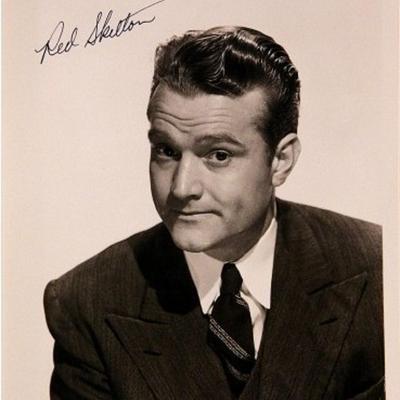 Red Skelton signed portrait photo 