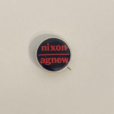 Nixon-Lodge  vintage campaign pin 