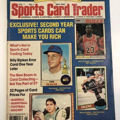 Sports Card Trader Premier Collector's Issue May 1990 Vol.1 No.1 Magazine
