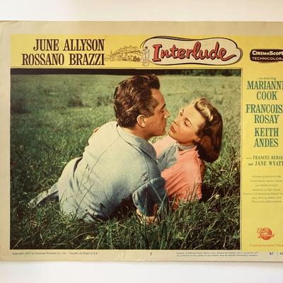 Interlude original 1957 vintage lobby card