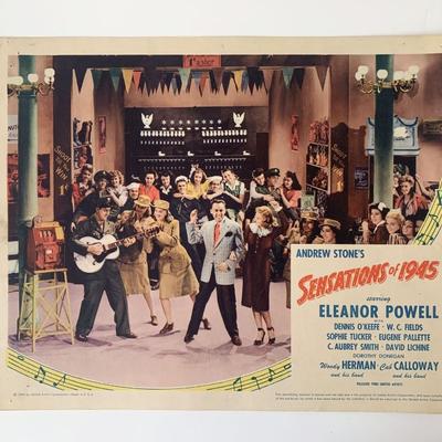 Sensations of 1945 original 1944 vintage lobby card