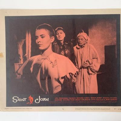 Saint Joan original 1957 vintage lobby card