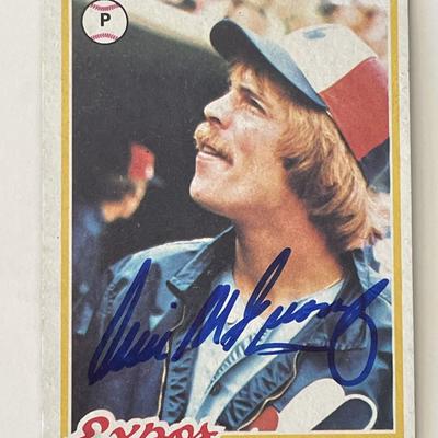 Montreal Expos Will McEnaney signed 1978 Topps #603 trading card