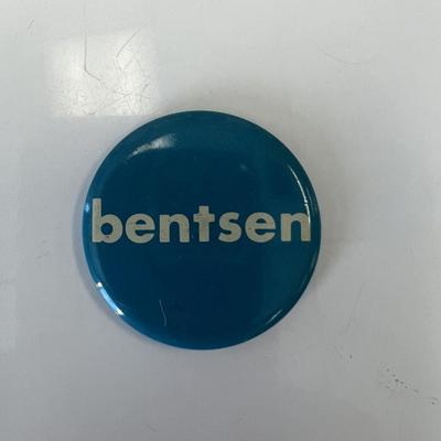 Bentson Presidential campaign pin 