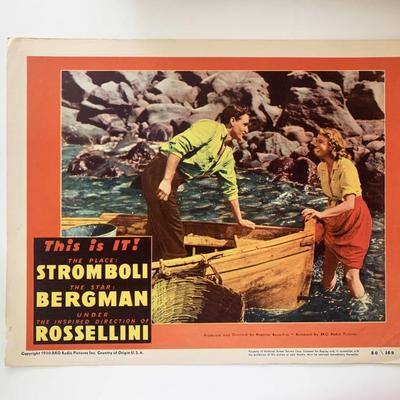Stromboli original 1950 vintage lobby card