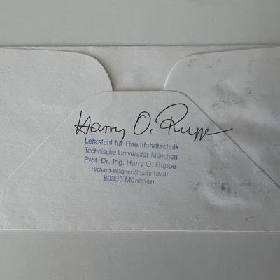 Harry O. Ruppe signed cover 