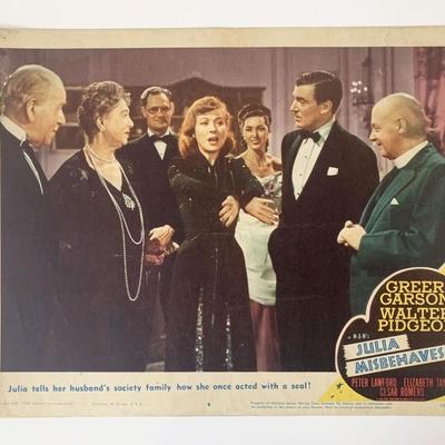 Julia Misbehaves original 1948 vintage lobby card