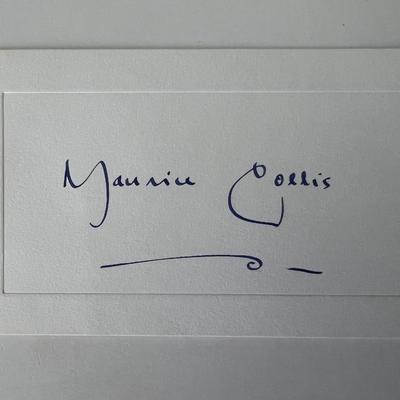 Fashion designer Patrick De Barentzen original signature 