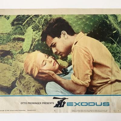 Exodus original 1961 vintage lobby card
