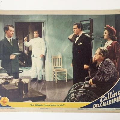 Calling Dr. Gillespie original 1942 vintage lobby card