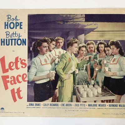 Let's Face It original 1943 vintage lobby card 
