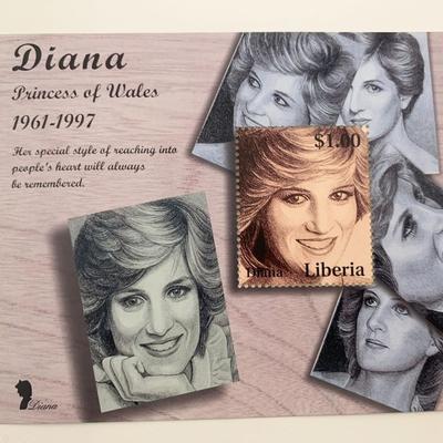 Liberia Diana Princess of Wales commemorative stamp 