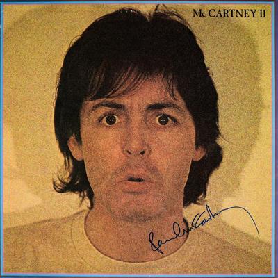 Paul McCartney signed McCartney II album