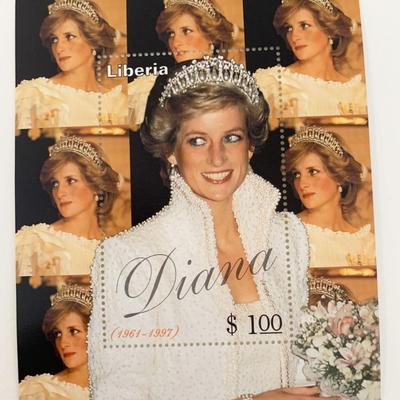 Liberia Diana Princess of Wales commemorative stamp 