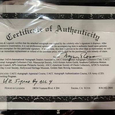 U2 signed Grammy Awards program- RARE