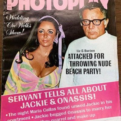 Photoplay Magazine - Liz Taylor and Richard Burton