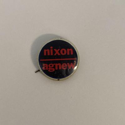 Nixon-Agnew vintage campaign pin