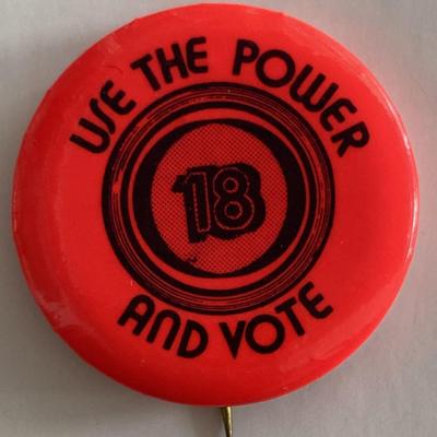 We the Power and Vote pin 