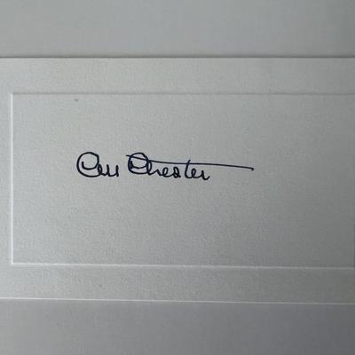 WWI Colby Mitchell Chester original signature 