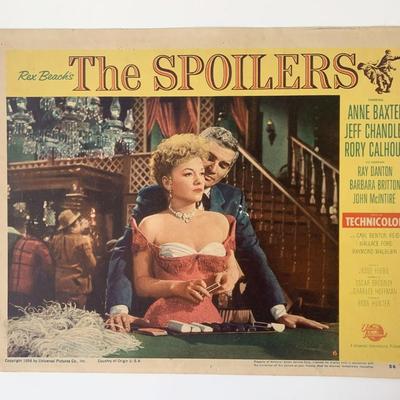 The Spoilers original 1956 vintage lobby card