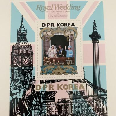 Royal Wedding DPR Korea commemorative stamp