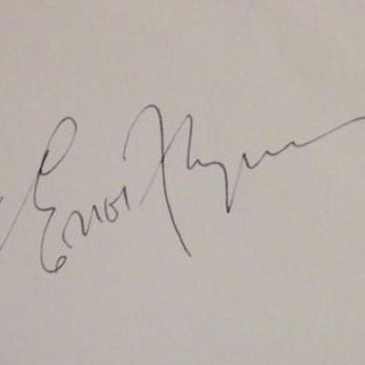 Errol Flynn signature slip 