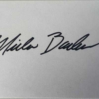 Professional golfer Miller Barber original signature 