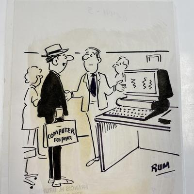 Frank Brummer Original Cartoon
