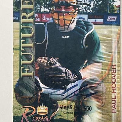 Tampa Bay Devil Rays Paul Hoover 2000 Royal Rookies Baseball Futures signed trading card. Certified