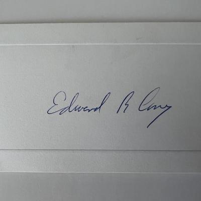 Journalist Edward R. Cony original signature 