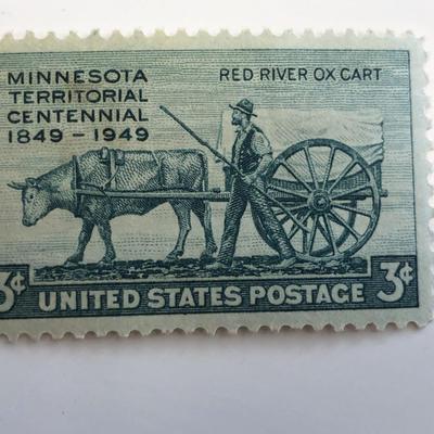 1949 3c Minnesota Territory Centennial Stamp
