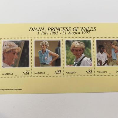 Nambia Diana Princess of Wales commemorative stamp set