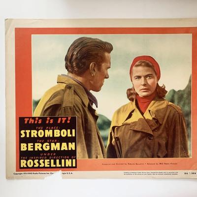 Stromboli original 1950 vintage lobby card