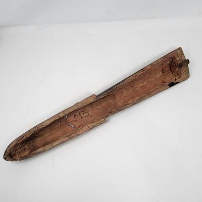 African Carved Wood Slender Mask Wall Art