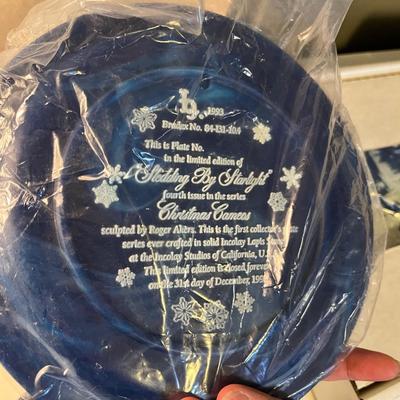 Lot 3 Incolay Lapis Plates