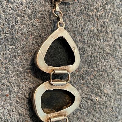 LOT 98 GORGEOUS STERLING DICHROIC GLASS BRACELET