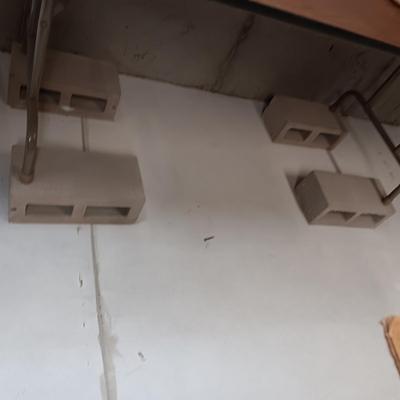 12 HALF CINDER BLOCKS