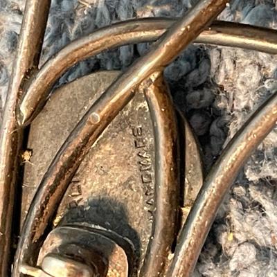 LOT 104 UNIQUE MCM STERLING ART MODERNE PIN