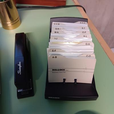 ELECTRIC CALCULATOR WITH TAPE AND OTHER OFFICE SUPPLIES