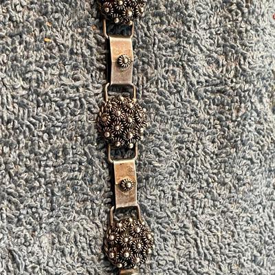 LOT 105 GREAT VINTAGE STERLING MEXICO BRACELET
