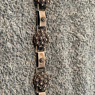 LOT 105 GREAT VINTAGE STERLING MEXICO BRACELET