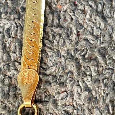 LOT 106 GREAT 2 GOLD OVER STERLING SILVER BRACELETS